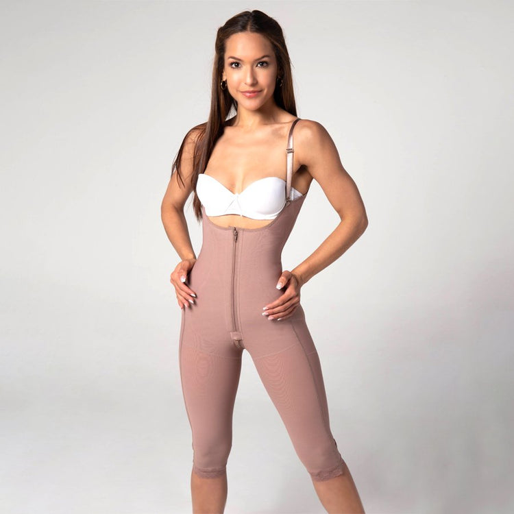 ST-010A · Faja larga senos libres tira brasier - cremallera
