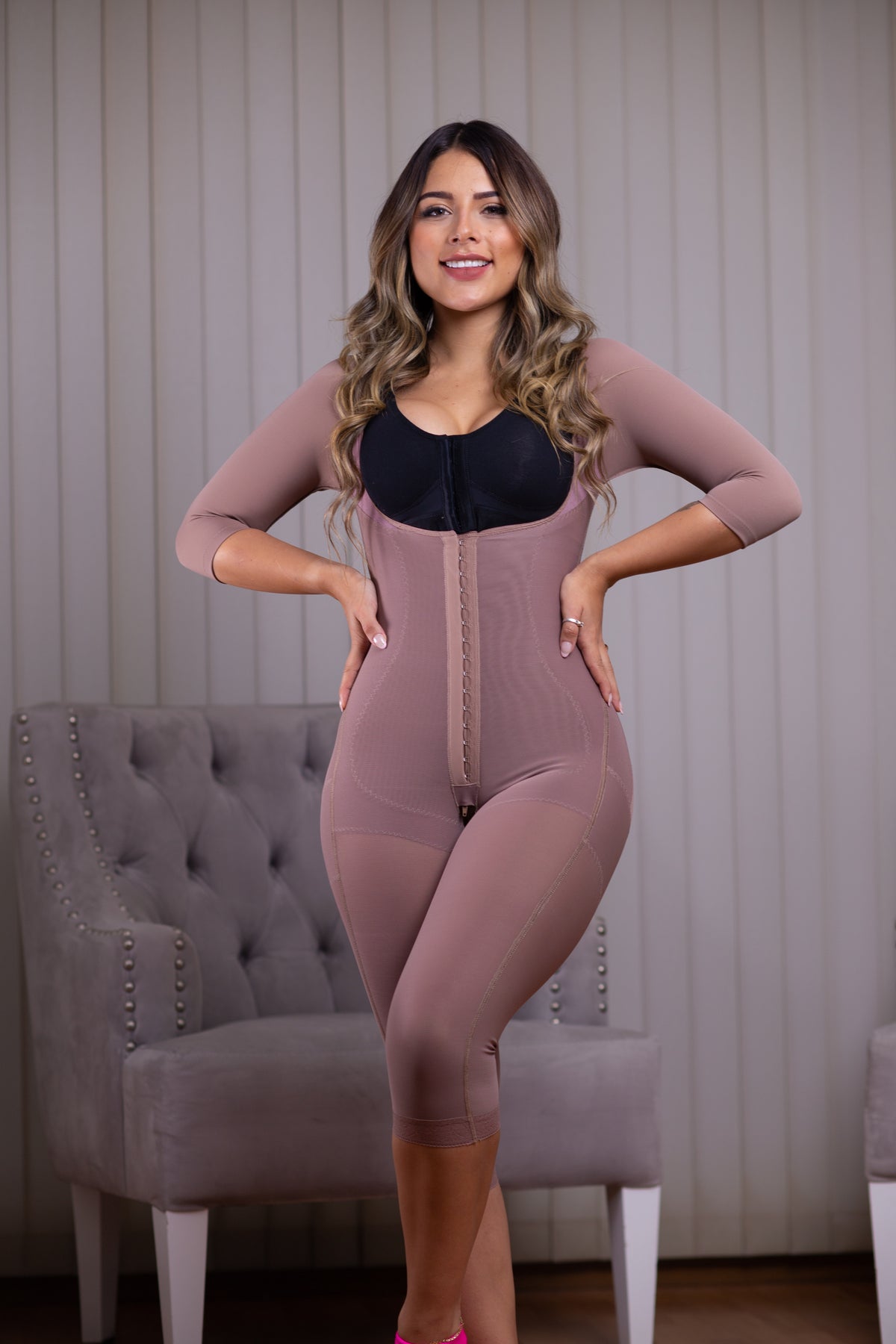 ST-013 faja larga frontal cocoa