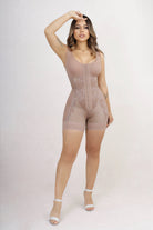 V-ARTEMISA-C · Faja corta Gold Premium Artemisa - vista frontal color cocoa