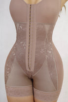 V-ARTEMISA-C · Faja corta Gold Premium Artemisa - detalle frontal color cocoa